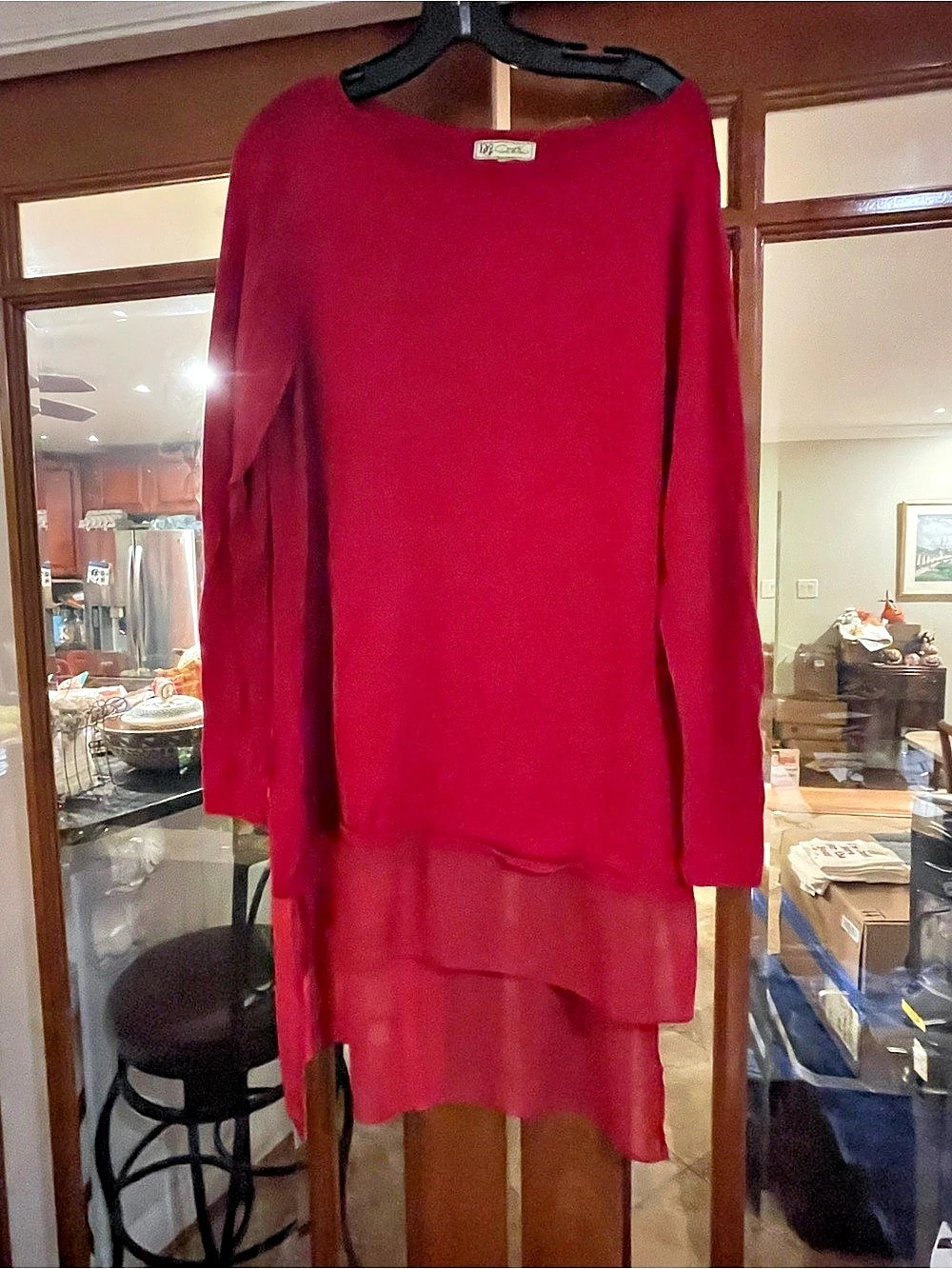 DG2 by Diane Gilman High-Low Dress in red Size Medium
